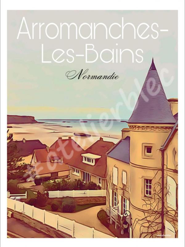 Affiche arromanches les bains1