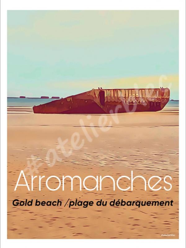 Affiche arromanches les bains8