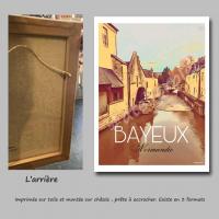 Affiche bayeux 9 toile