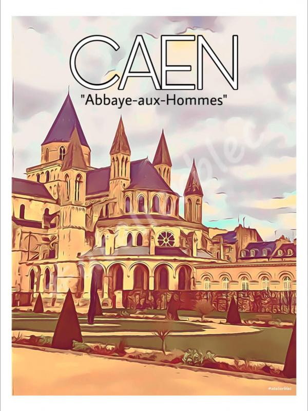 Affiche caen abbaye aux hommes 25