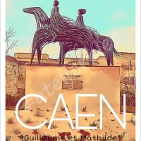 Affiche caen statues 28