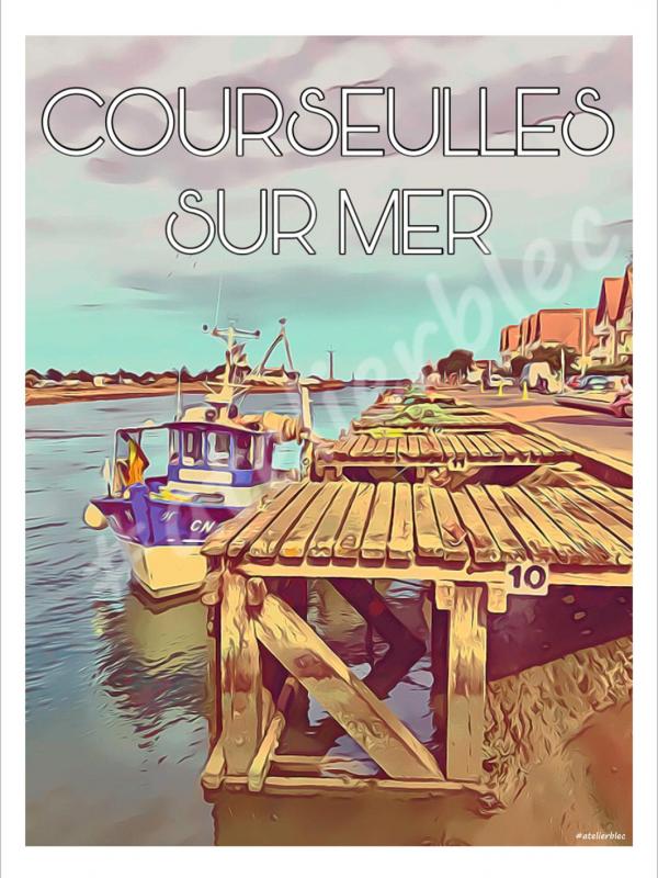 Affiche courseulles sur mer 1