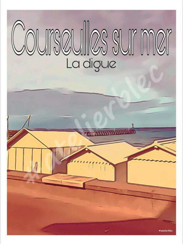 Affiche courseulles sur mer 4