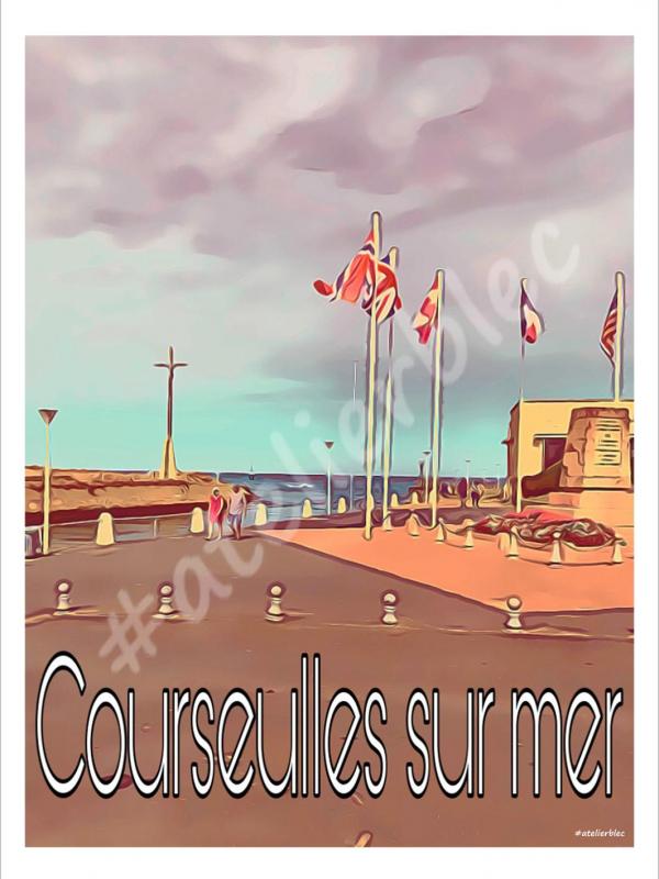 Affiche courseulles sur mer 5