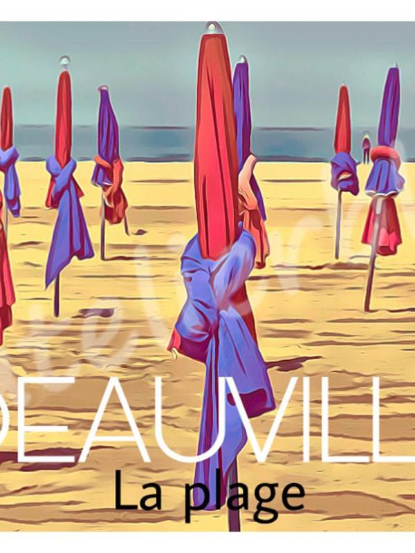 Affiche deauville les parasols 10