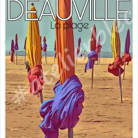 Affiche deauville les parasols 5