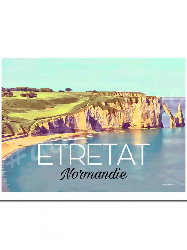 Affiche et magnet Etretat