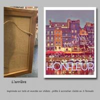 Affiche honfleur 1 toile