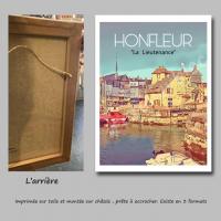 Affiche honfleur 10 toile