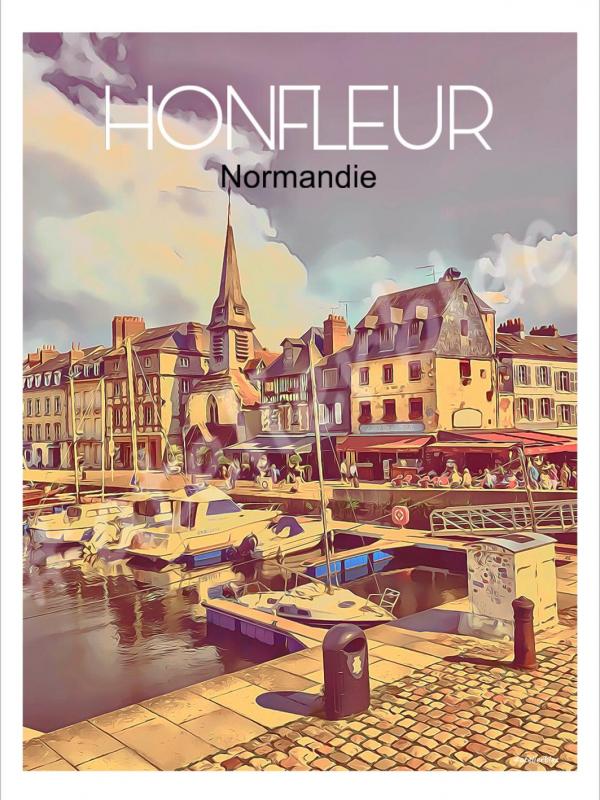 Affiche honfleur16 1