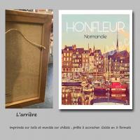 Affiche honfleur4 toile