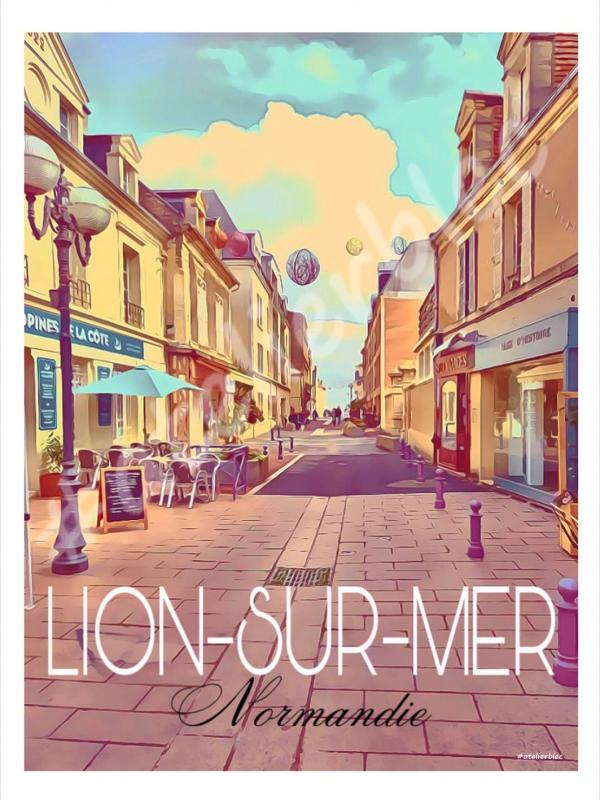 Affiche lion sur mer 6