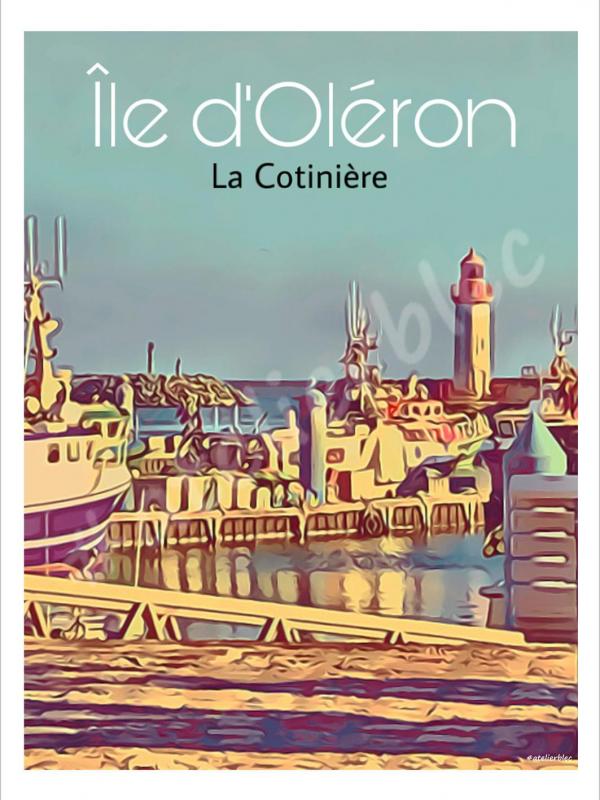 Affiche oleron6 la cotiniere