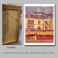 Affiche trouville4 toile